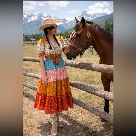 Anthropologie Dresses & Skirts - 🎉SUPER RARE🎉 ANTHROPOLOGIE NWT Tiered&True Maxi Dress Size S.